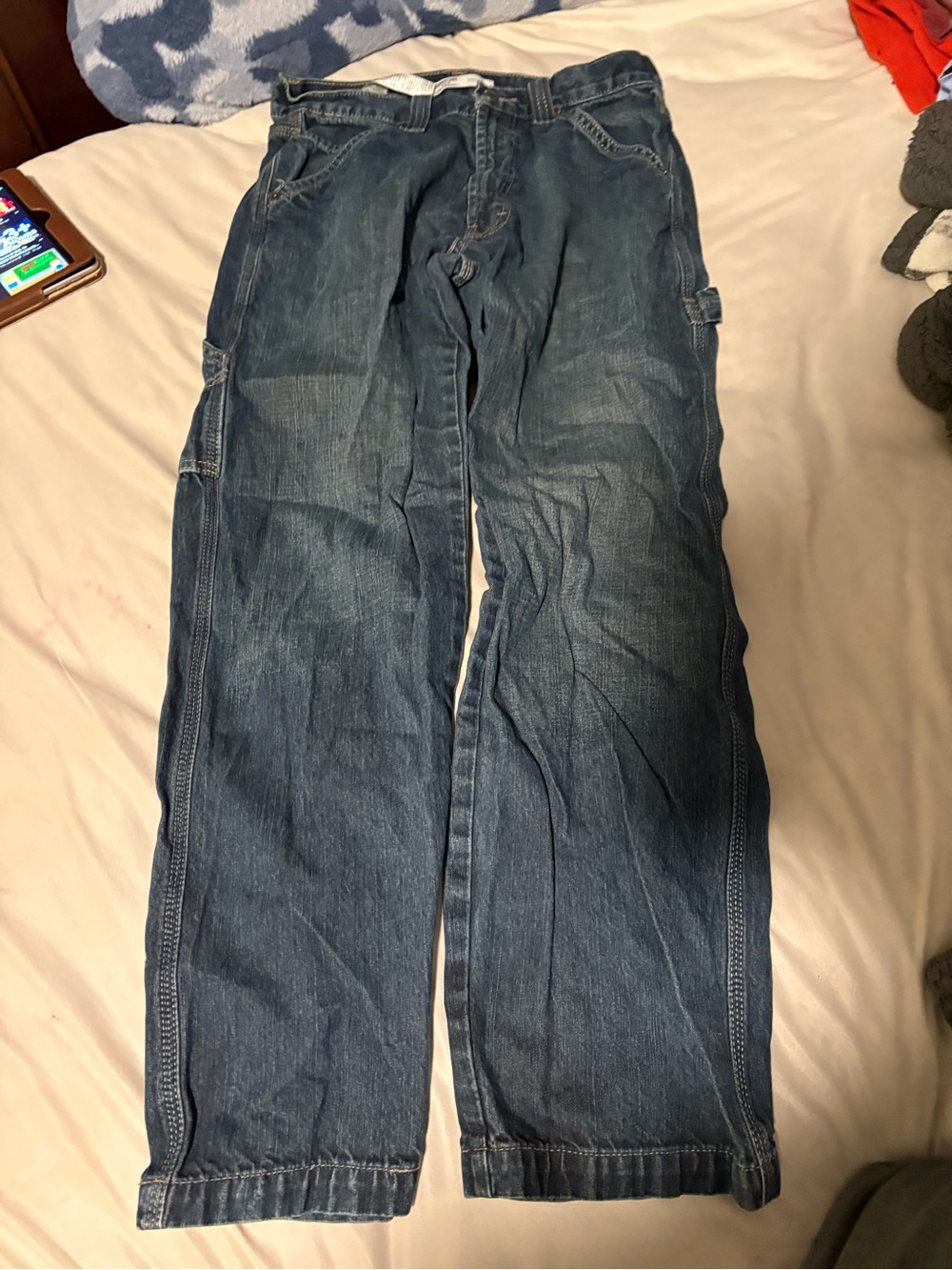Signature by Levi Strauss Relaxed Straight-Leg Denim Jeans - Dark Blue